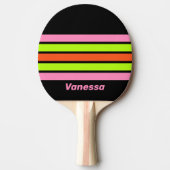 HI-VIS and Pink Across Striping with Name Tafeltennisbatje (Voorkant)