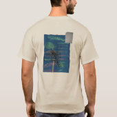 Hi-Viz rare gloeivis met lucht & frazzled man T-shirt (Achterkant)