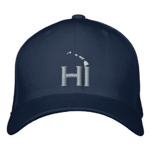 HI voor Hawaii - Island Chain: Blue Hawaii Geborduurde Pet