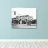 Hi-Way Sandwich Shop, 1939 Canvas Afdruk (Insitu (Houten vloer))