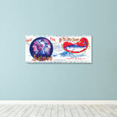 Hi-Yu Chief Salmon Can Label Canvas Afdruk (Insitu (Houten vloer))