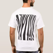 "Hi" Zebra Black/White Stripes Abstract Trendy T-shirt (Achterkant)
