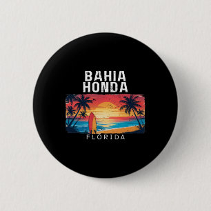 Hia Honda State Park Florida Mannen Vrouwen Surfen Ronde Button 5,7 Cm