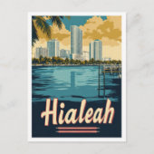 Hialeah Florida USA Vintage Travel Illustratie Briefkaart (Voorkant)