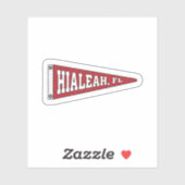Hialeah, Florida Wimpel Sticker (Vel)