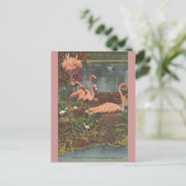  Hialeah Park Miami Flamingos Post Card Briefkaart (Staand voorkant)