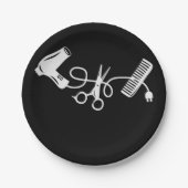 Hiar Stylist, Mijn haarsnijapparatuur Papieren Bordje (Voorkant)