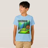 Hiawassee, GA Mountain Cabin T-shirt (Voorkant volledig)
