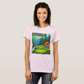 Hiawassee, GA Mountain Cabin T-shirt (Voorkant volledig)