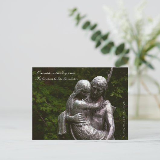 Hiawatha en Minnehaha Briefkaart (Staand voorkant)