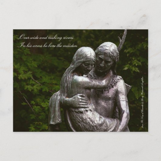 Hiawatha en Minnehaha Briefkaart (Voorkant)