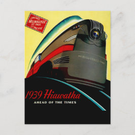 hiawatha gestroomlijnde trein briefkaart
