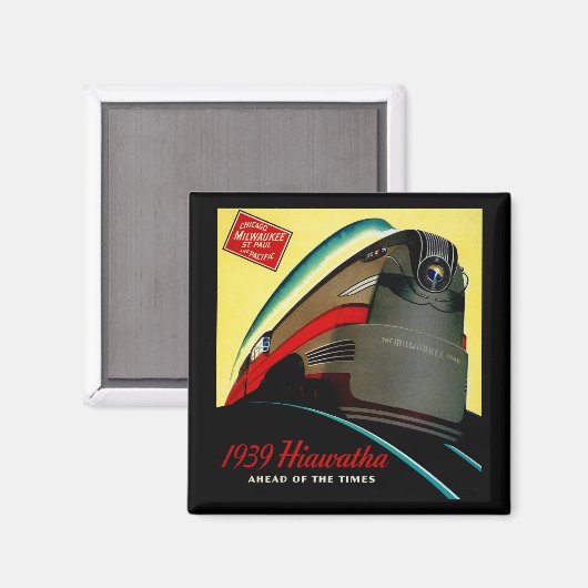  hiawatha gestroomlijnde trein magneet (Voorkant / Achterkant)