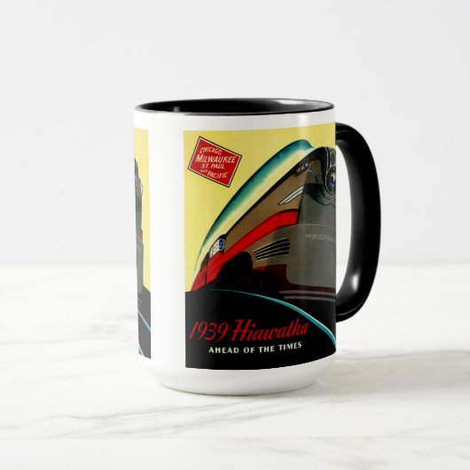 hiawatha gestroomlijnde trein mok (Voorkant rechts)