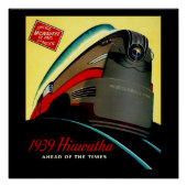  hiawatha gestroomlijnde trein perfect poster (Voorkant)