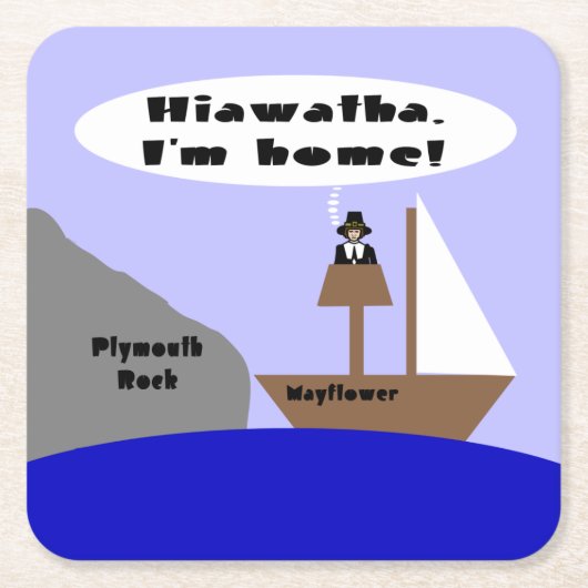Hiawatha, ik ben thuis kartonnen onderzetters (Voorkant)