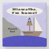 Hiawatha, ik ben thuis stenen onderzetter (Voorkant)