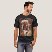 Hiawatha Indiaans Indiaans hoofdportret T-shirt (Voorkant volledig)