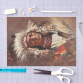 Hiawatha Indiaans Indiaans hoofdportret Tissuepapier (Craft)