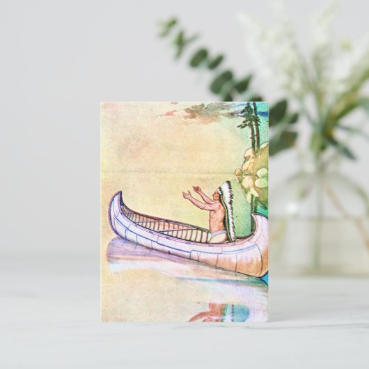 Hiawatha Magic Canoe Briefkaart (Staand voorkant)