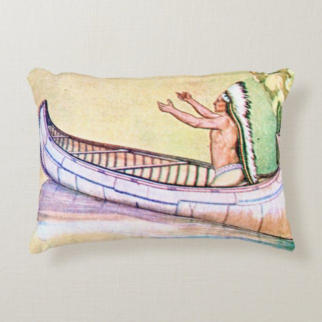 Hiawatha Magic Canoe Decoratief Kussen (Voorkant)