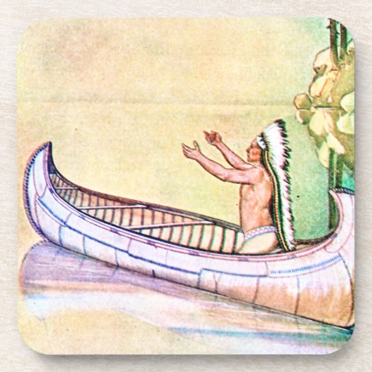 Hiawatha Magic Canoe Onderzetter (Voorkant)