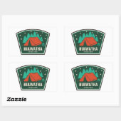 Hiawatha National Forest Camping Rechthoekige Sticker (Vel)