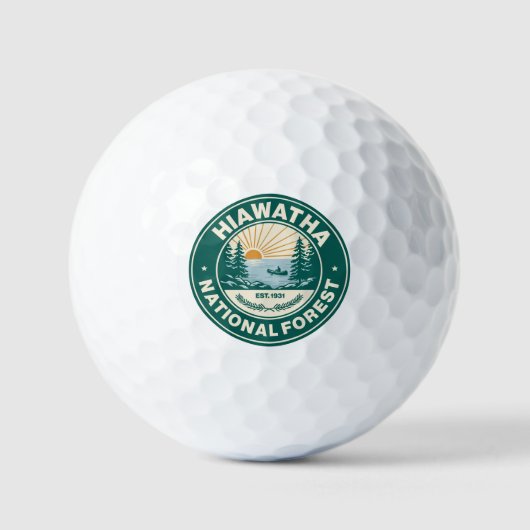Hiawatha National Forest Golfballen (Voorkant)