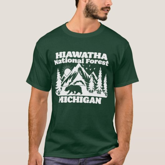 Hiawatha National Forest Michigan T-shirt (Voorkant)