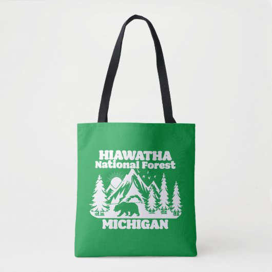 Hiawatha National Forest Michigan Tote Bag (Voorkant)