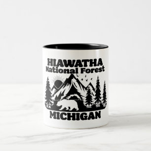 Hiawatha National Forest Michigan Tweekleurige Koffiemok