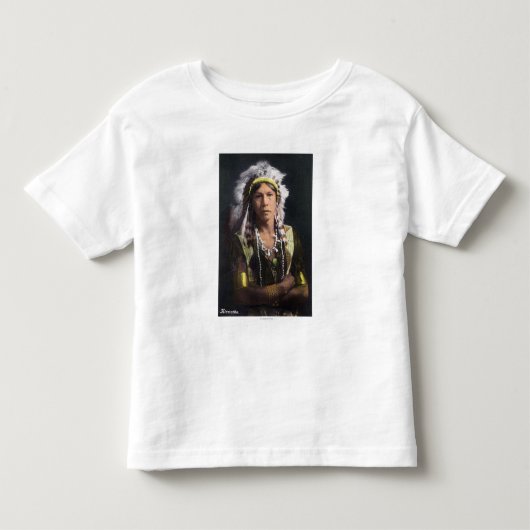 Hiawatha Portrait Kinder Shirts (Voorkant)