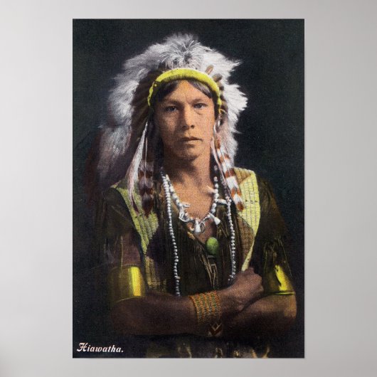 Hiawatha Portrait Poster (Voorkant)