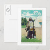 Hiawatha Portret # 2 Briefkaart (Voorkant / Achterkant)