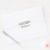 Hiawatha-Seneca02 Ronde Sticker (Envelop)