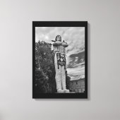 Hiawatha Statue Canvas Afdruk (Voorkant)