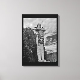 Hiawatha Statue Canvas Afdruk