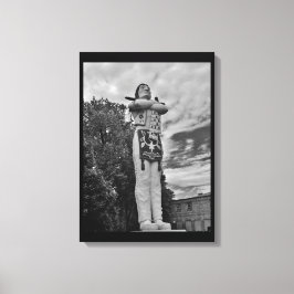 Hiawatha Statue Canvas Afdruk