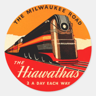 Hiawathas Train Ronde Sticker