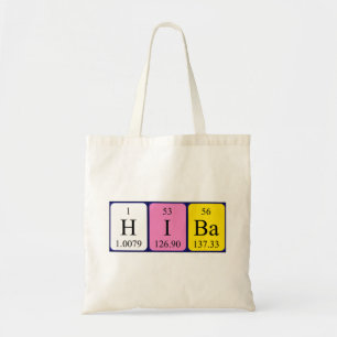 Hiba periodieke tabelnaam canvas tas