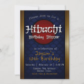 Hibachi Birthday Dinner - Blue Kaart (Voorkant)