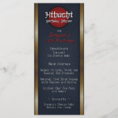 Hibachi Birthday Dinner Menu (Voorkant)
