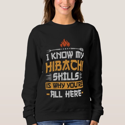 Hibachi Chef BBQ Grill Meester Trui (Voorkant)