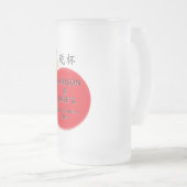 Hibachi Chef Japanese BBQ Dragon Birthday Matglas Bierpul (Voorkant rechts)