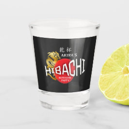 Hibachi Chef Japanese BBQ Sushi Dragon Birthday Shot Glas
