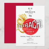 Hibachi Chef Japans Sushi BBQ Draak Verjaardag Kaart (Voorkant / Achterkant)