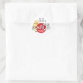Hibachi Chef Japans Sushi BBQ Draak Verjaardag Ronde Sticker (Tas)
