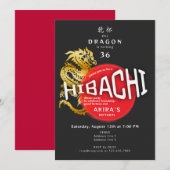 Hibachi Chef Japanse BBQ Sushi Dragon Verjaardag Kaart (Voorkant / Achterkant)