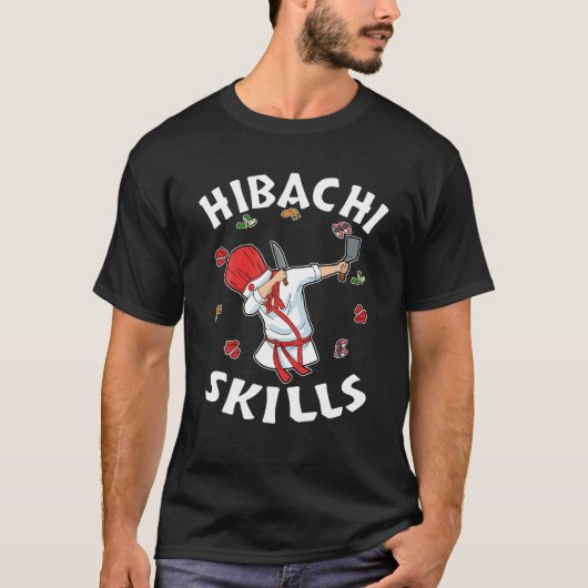 Hibachi Connoisseur Gifts Hibachi Chef Costume Hib T-shirt (Voorkant)