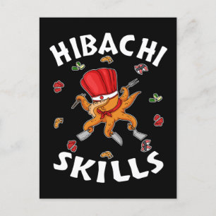 Hibachi Gifts Hibachi Connoisseur Hibachi Chef Briefkaart